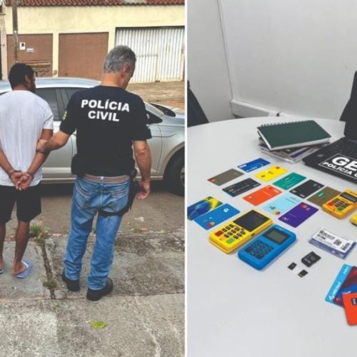 Polícia Civil de São Luís de Montes Belos prende dois suspeitos de aplicarem golpe do novo número.