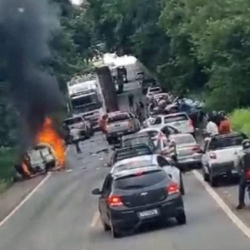 Grave acidente na GO 060 deixa três mortos e um ferido em estado grave.